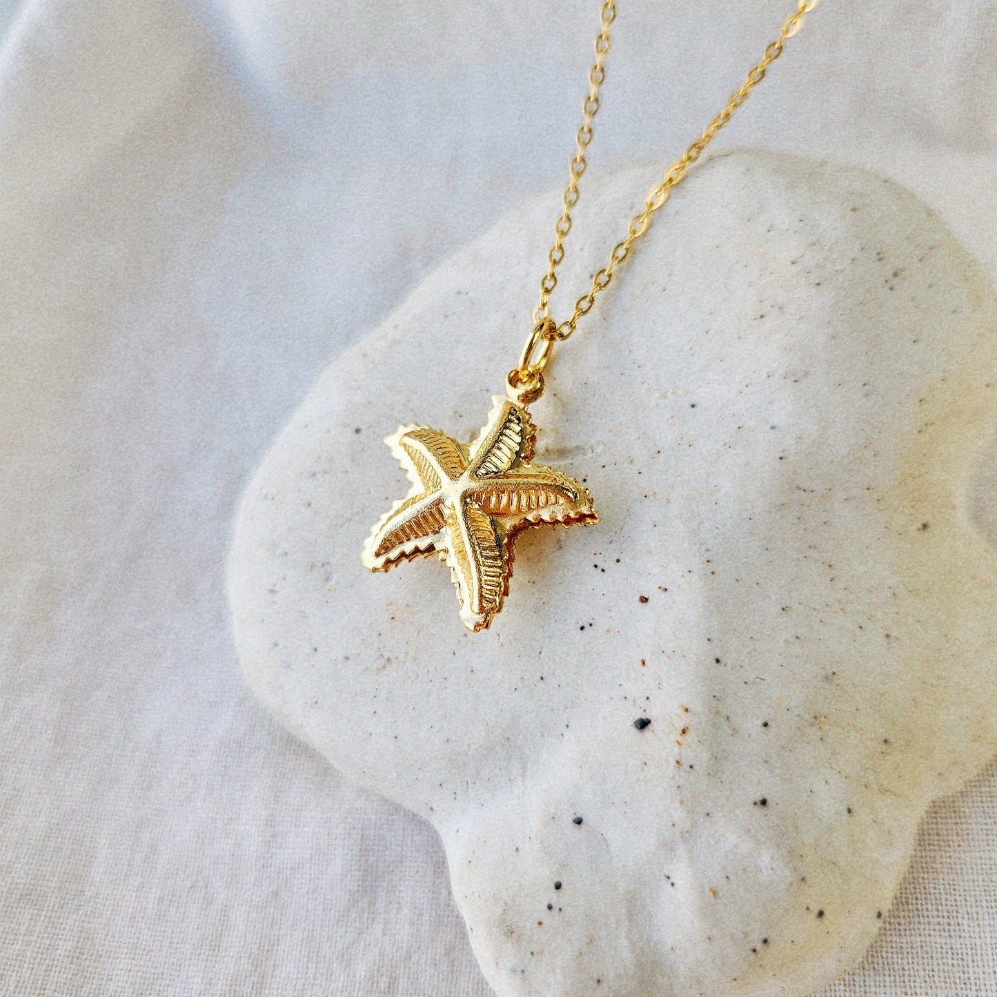 Vintage Starfish Charm Necklace
