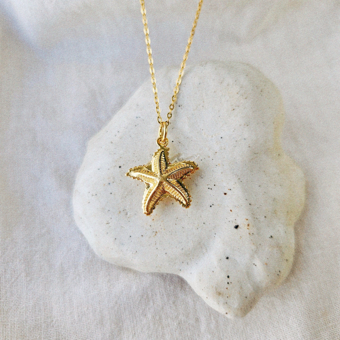 Vintage Starfish Charm Necklace
